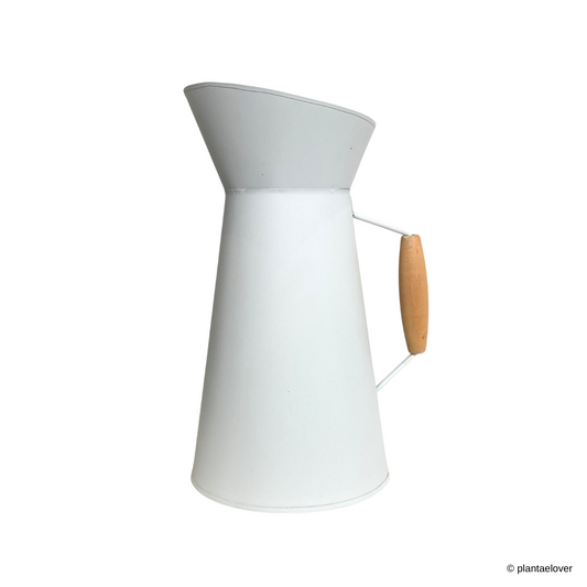 Metal Watering Can 1L in White